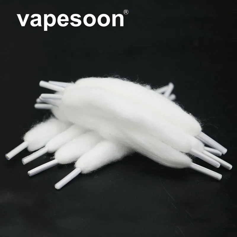 500 шт Vape хлопок предварительно встроенный органический хлопок для замены перезагрузки rta RDA RBA RDTA Атомайзер