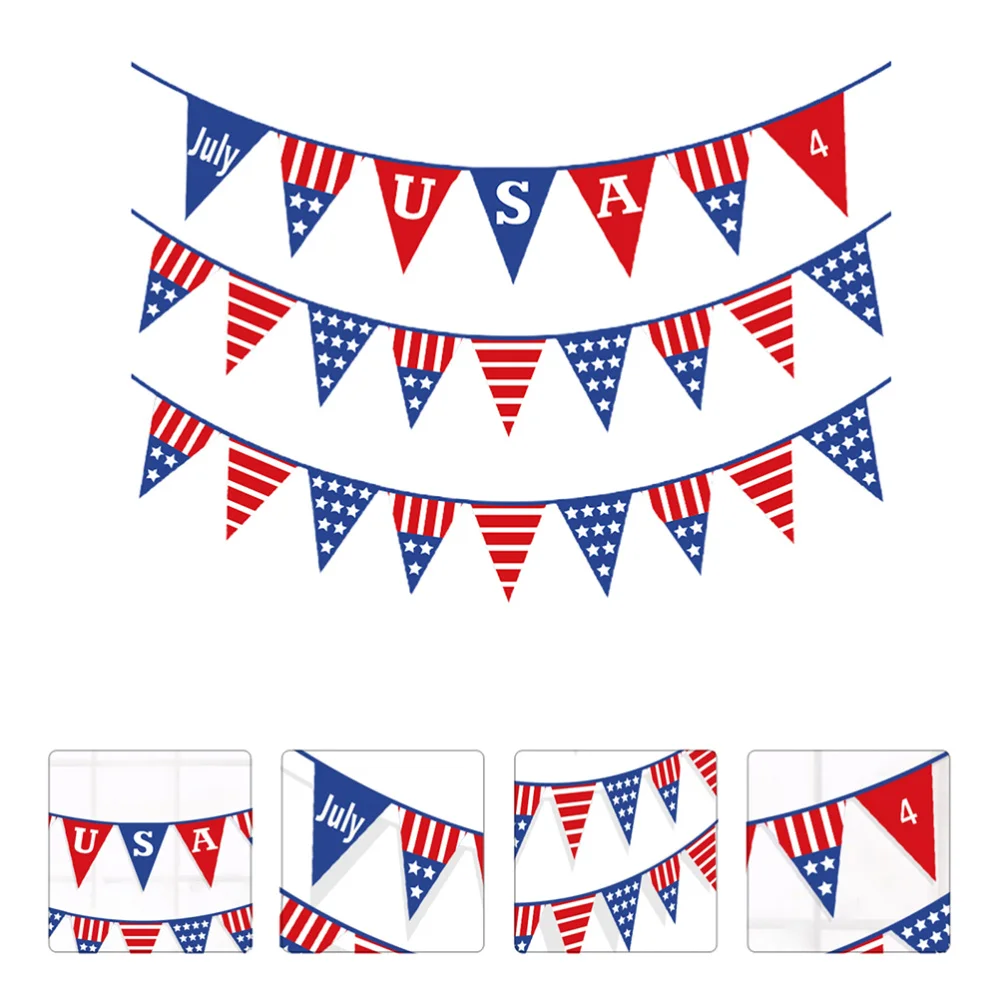 

2Pcs Decorative Hanging Banners Independence Day Banners (Assorted Color)