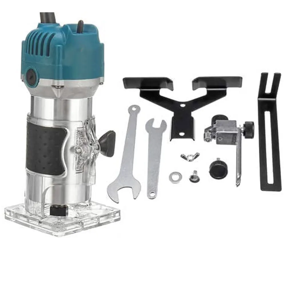 

Router Trimmer Wood Router Tool Combo Kit Electric Trimmer Woodworking Machines Power Manual Trimmer Tools With Milling Cutter