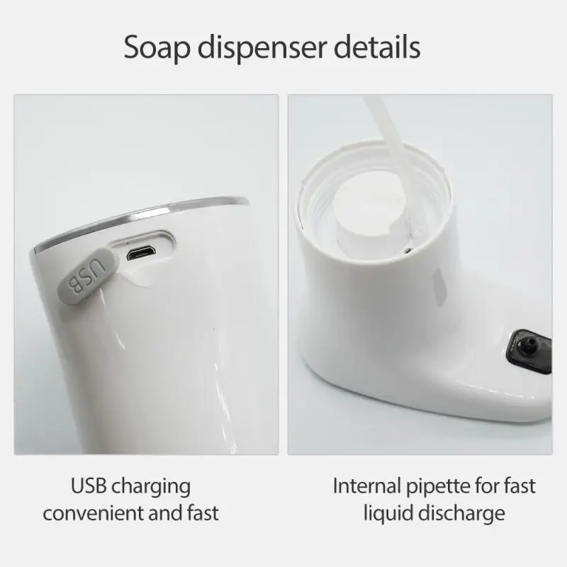 

Liquid Soap Dispensers Automatic sensor soap dispenser sprayer infrared sensor USB rechargeable Bathroom Hardware