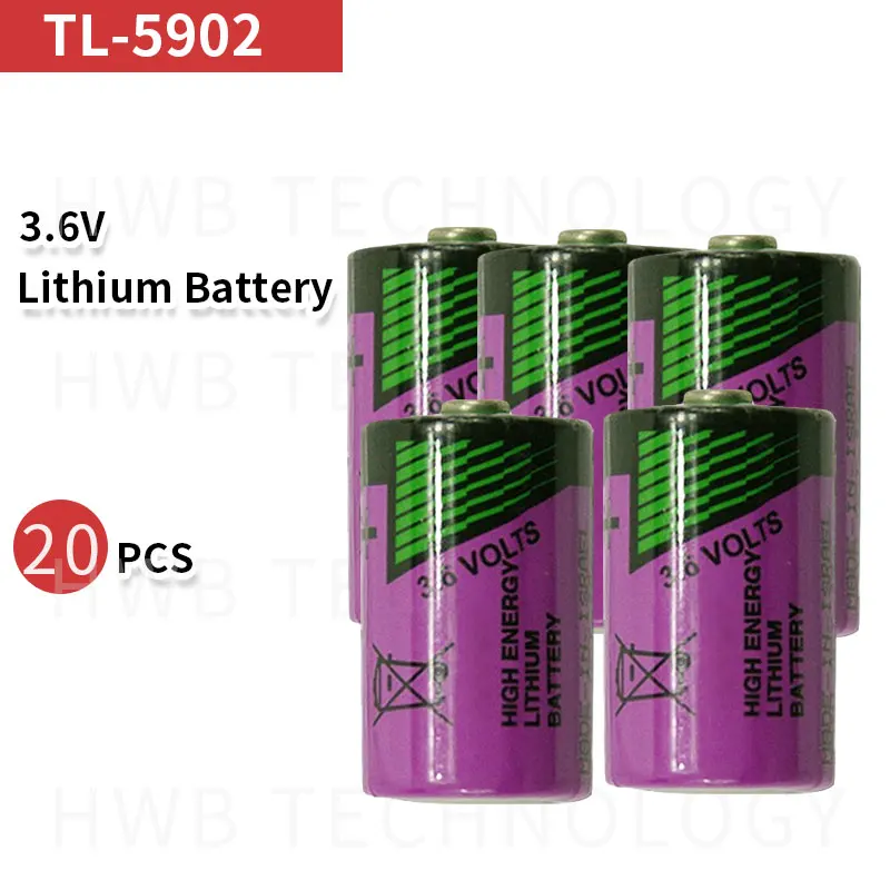 20 шт. Оригинальный Новый TADIRAN TL 5902 1/2AA ER14250 SL350 3 6 V 1/2 AA литиевая батарея plc