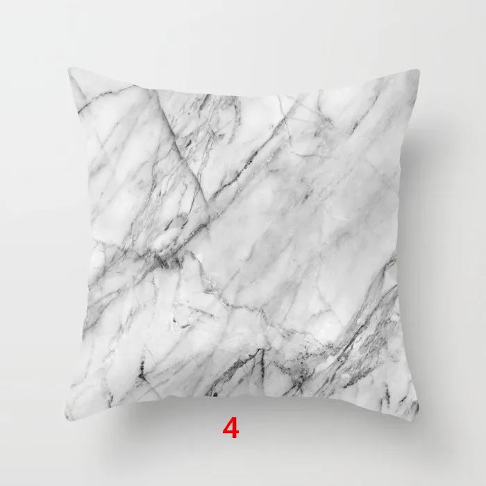 

Cross border customized marble pillow pillow case simple modern model room Nordic living room pillow case