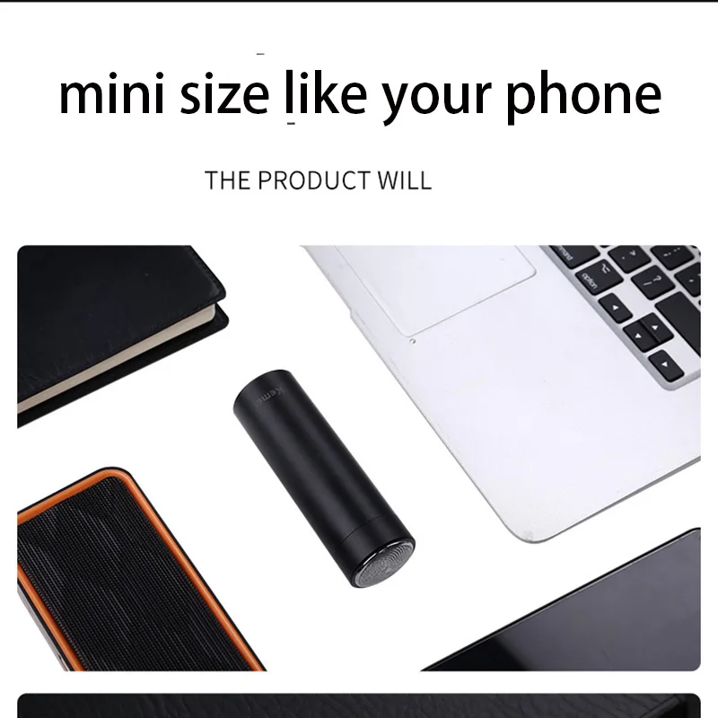 Kemei Бритва для мужчин электрическая Безопасная бритва лица Водонепроницаемая