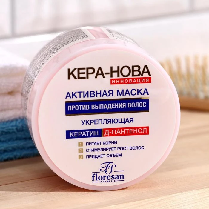 Активная маска против выпадения волос Floresan "Кера-Нова" 450 мл 6938814 | Красота и