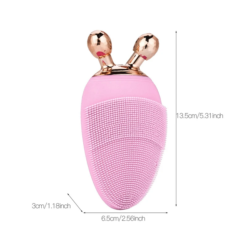 Электрическая щетка для чистки лица с низким уровнем шума силиконовая удаления