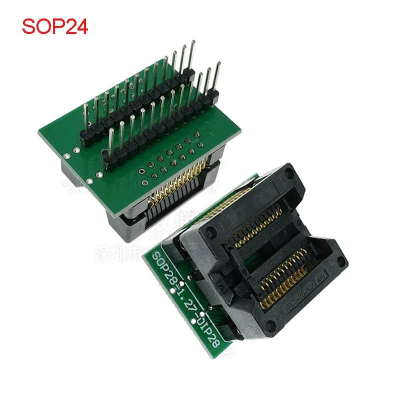 SOP8 Burn-in Socket 14/16/18/20/24/28 to DIP Wide and Narrow Body Chip Adapter IC Conversion Test Seat | Электронные компоненты