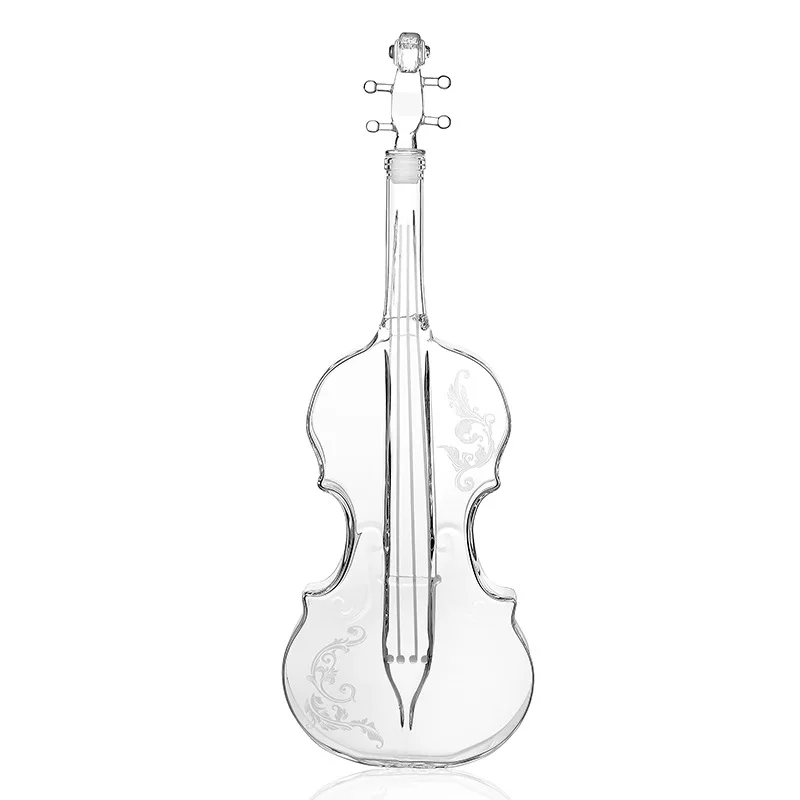 

Creative Crafts Glass Wine Bottle Violin Shape Wine Separator Wine Set High Boron Glass Red Wine Decanter Home Decoration wine