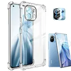 Xiaomi 12 Pro Case Xiaomi Mi 11 Lite 5G NE прозрачный силикон чехол xiaomi 11T 12 X Pro противоударн чехлы ми 11 лайт 11т про