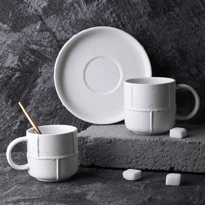 Простой керамический чайник бутылка для холодной воды ретро белый набор