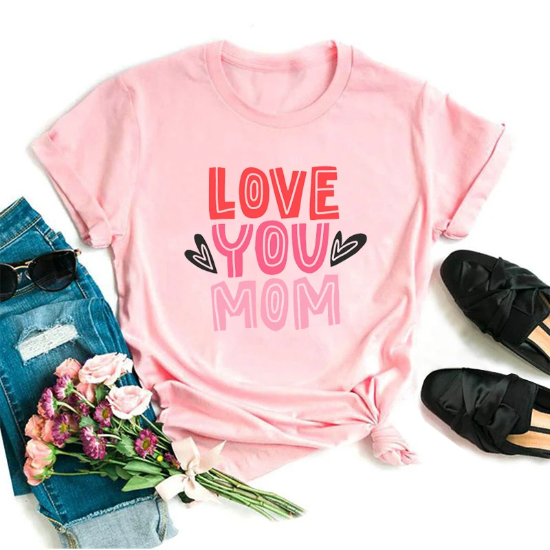 

2021 футболка Hipster Harajuku Super Mother Graphics помон розовый базовый Простой Топ Повседневный милый 7 цветов короткий рукав