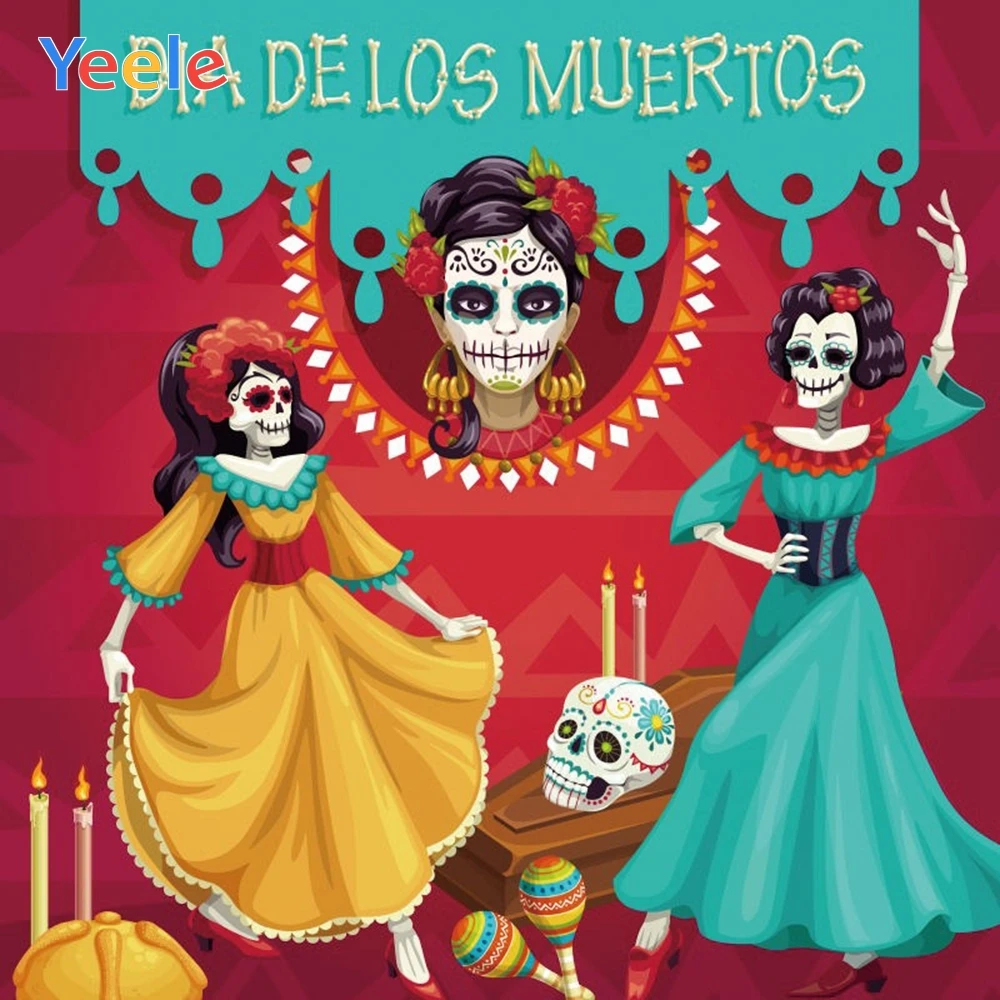 Мексиканский день мертвецов День мертвых мексиканский фон для вечерние сахарный