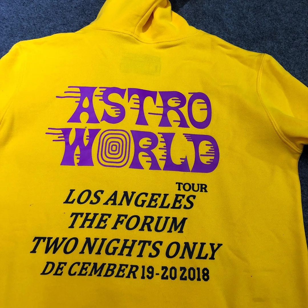 

1:1 Best Quality Astroworld Printed Sweatshirts Hoodies Men Women Travis Scott Hiphop L.A Forum Print Men Cotton Hoodie Pullover
