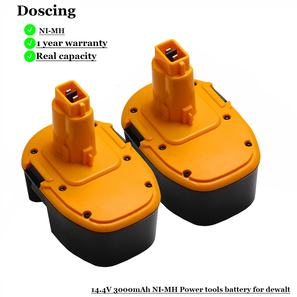 Doscing для Dewalt 14 4 в 3000 мА/ч сменный никель металлогидридный аккумулятор Батарея DE9038