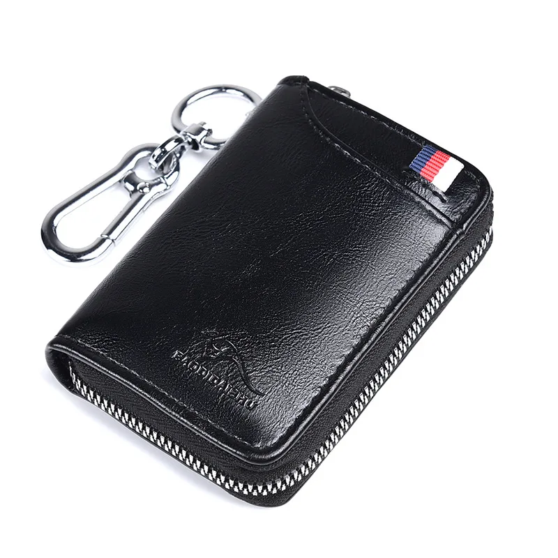 

New Male Leather Wallet Men RFID Anti Theft Business Card Holder Key CaseMultifunction Wallet Man High Quality