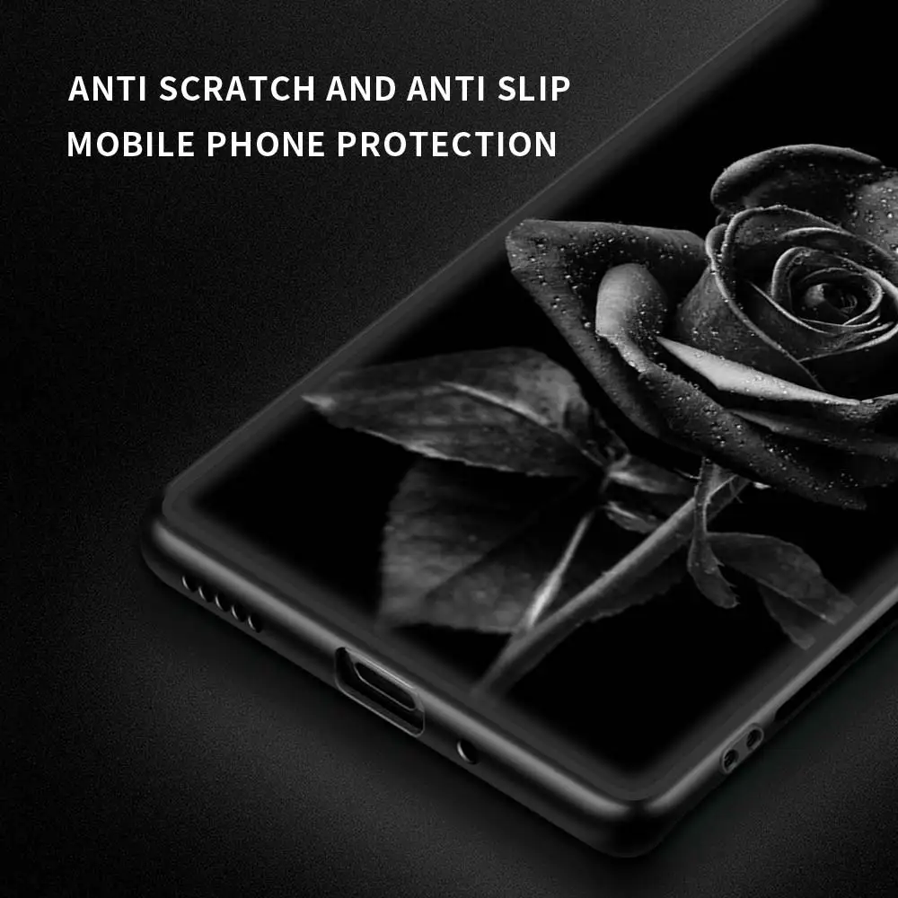 

Case For Samsung M31 Case 6.4" Soft Silicon Cover For Galaxy M30s M51 M31s M11 A51 Phone Shell Bumper Fashion Red Roses