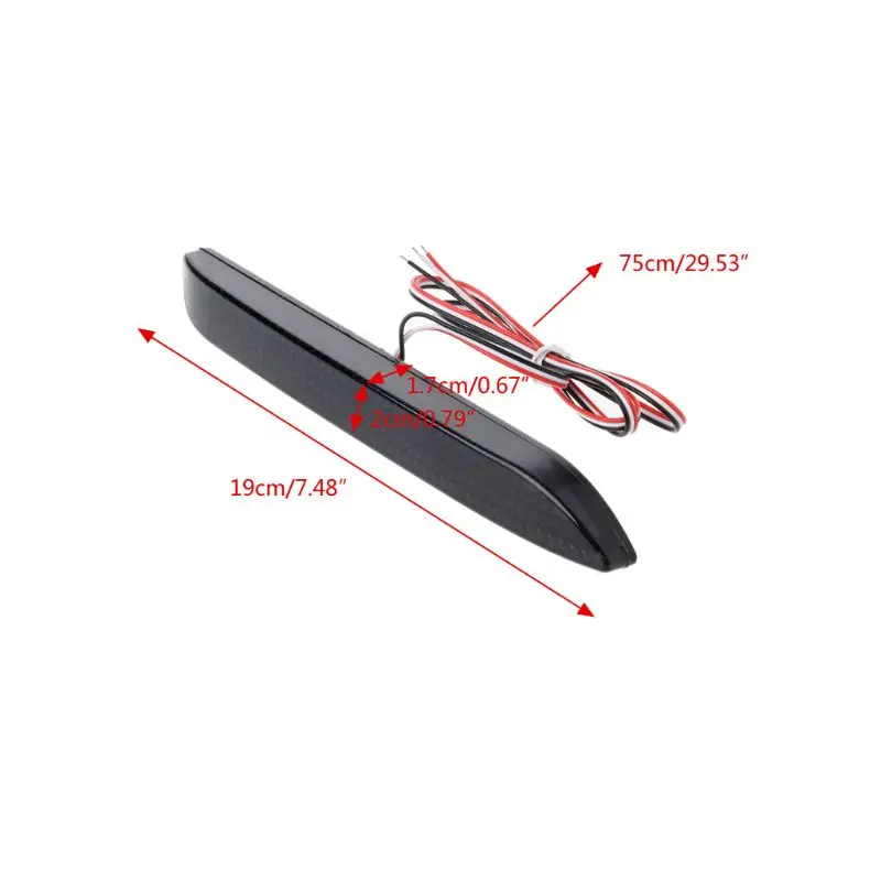 2 шт. Светодиодный отражатель заднего бампера тормоза FTT задний тормозной фонарь