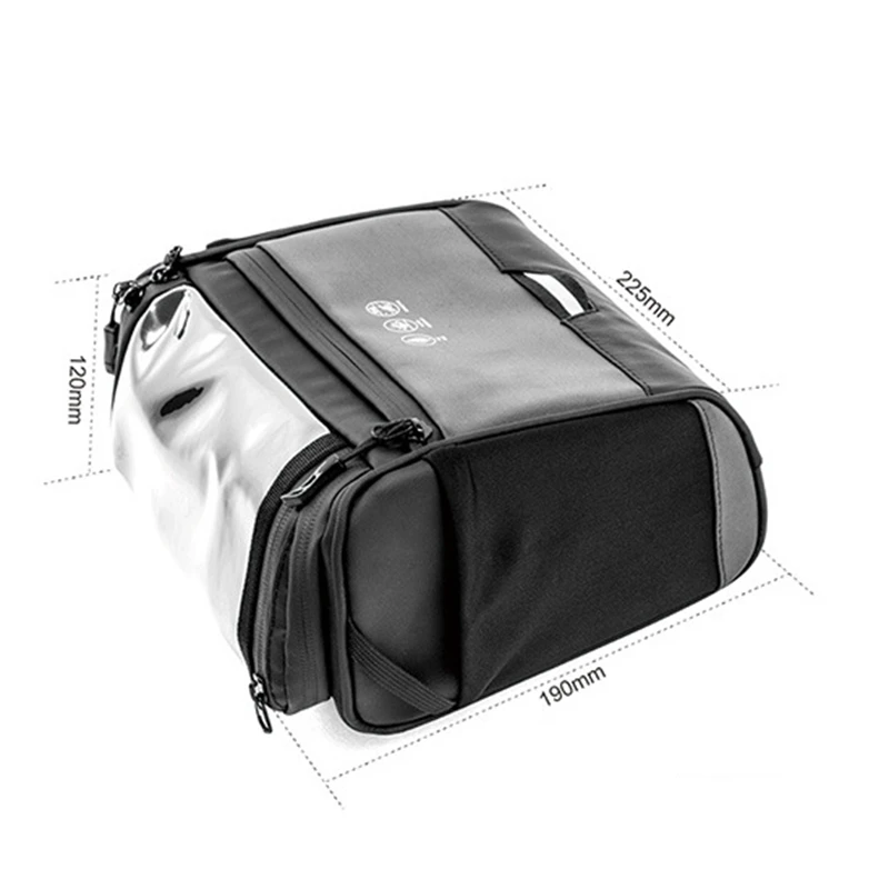 

Bike Handlebar Bag Reflective Waterproof Front Frame Bag Bicycle Basket Pack for MTB Road Bike Scooter Night Riding
