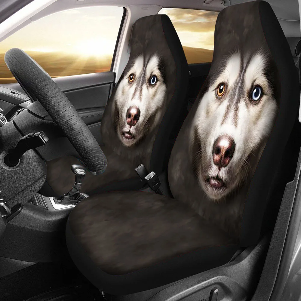 

PinUp Angel Wateproof Car Front Seat Covers Dog Doggie Doggy Pattern Durable Vehicle Accessories Soft Auto Seat Cushions Hot