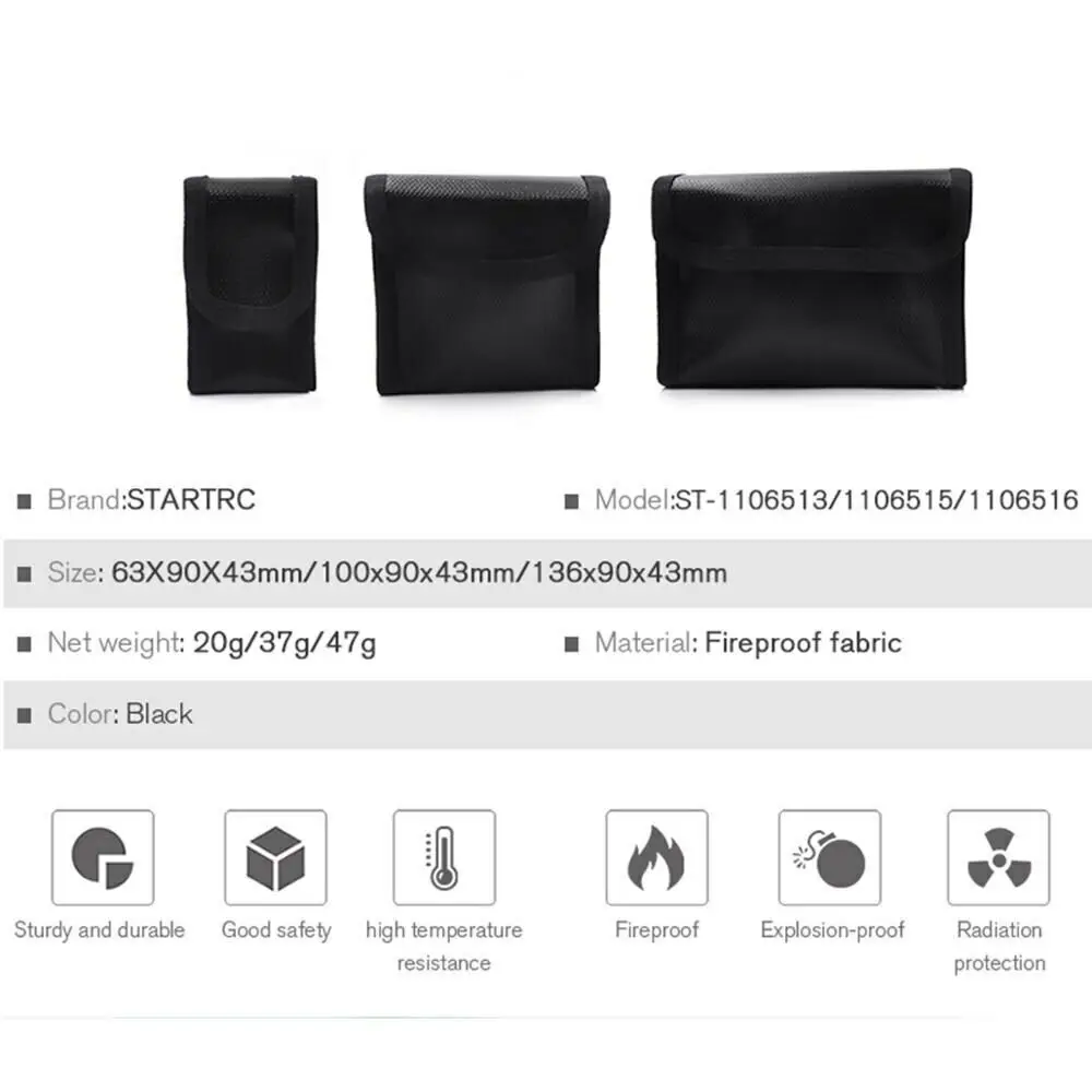 STARTRC DJI Mavic Mini противопожарная сумка для батарей водонепроницаемая хранения