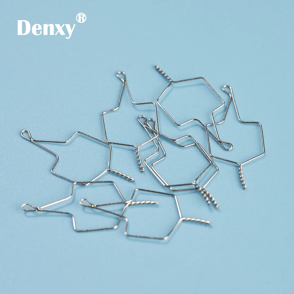 Denxy 500 шт. ортодонтическая проволока Kobayashi соединяющийся крючок