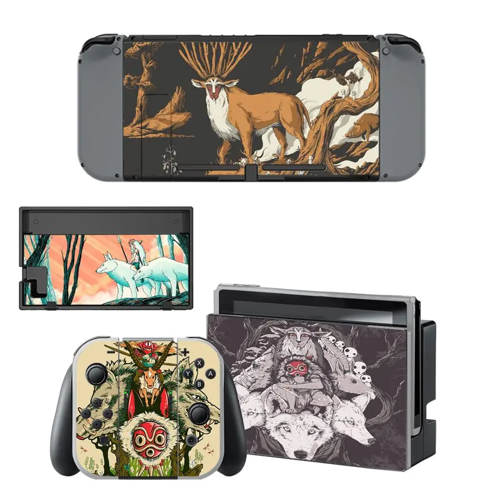 Принцесса Mononoke nintendo Switch наклейка на кожу nintendo Switch наклейка s skins для nintendo Switch консоль и контроллер Joy-Con
