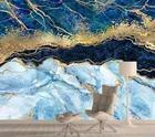 Настенные 3d фрески с текстурой под голубой мрамор, настенные бумажные фрески для домашнего декора гостиной, в рулонах