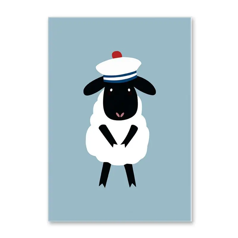 Мультфильм Сейлор береговой охраны стены Искусство Холст Живопись