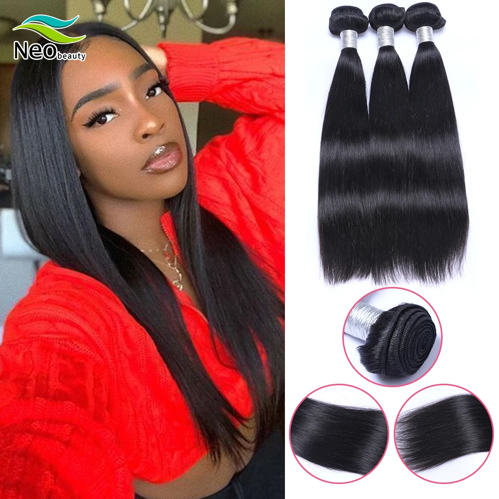 Bundles Human Hair Peruvian Straight Hair Weave Bundles 100%Human Double Wefts Thick Remy Hair 3 Bundles Cheap Bundles