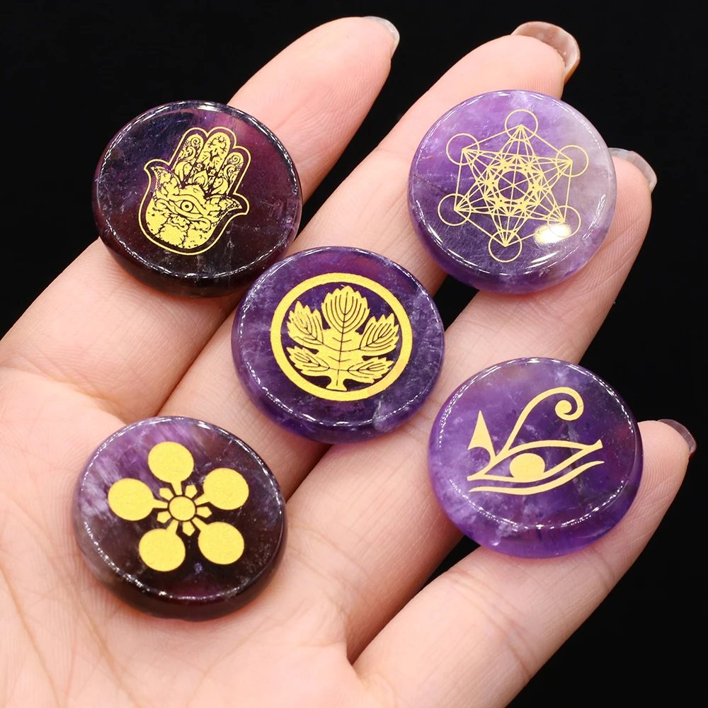 

Natural Stone Furnishing Articles Amethyst Lucky Clover Gems Crystals and Stones Healing Home Decoration Christmas Gift