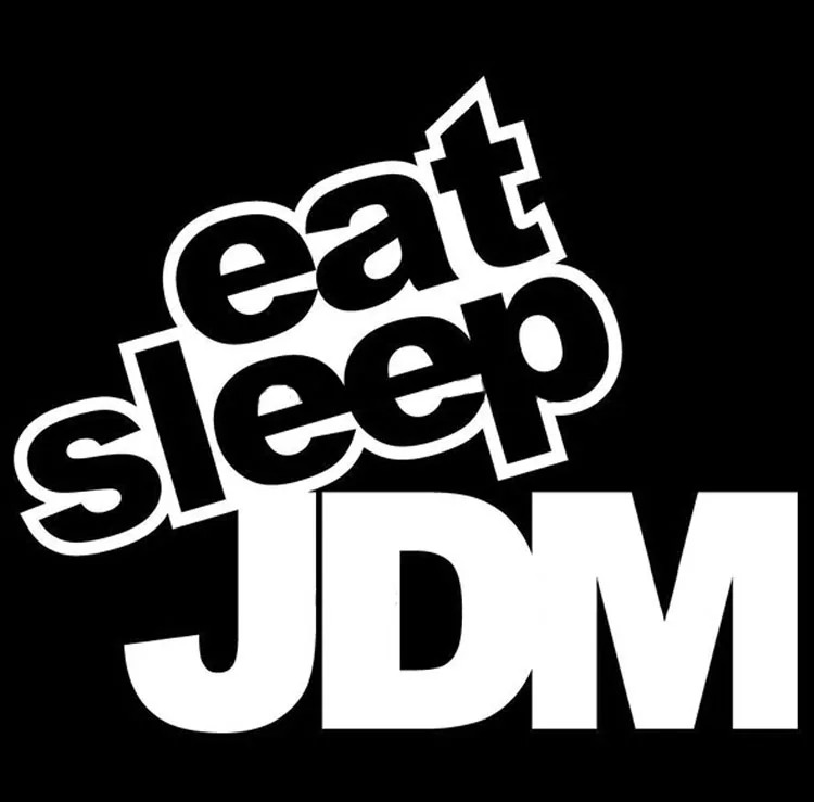 Забавная Автомобильная наклейка Aliauto Eat Sleep JDM Humor Стайлинг мотоцикла ПВХ