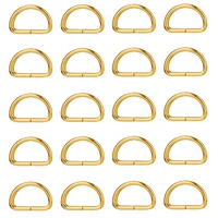 20pcs 15mm metal non welded d ring adjustable buckle for backpacks straps shoes bags cat dog collar dee buckles diy accessories