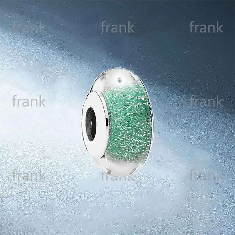 

791641-Signature-Green-Color-Charm,-Murano-Glass