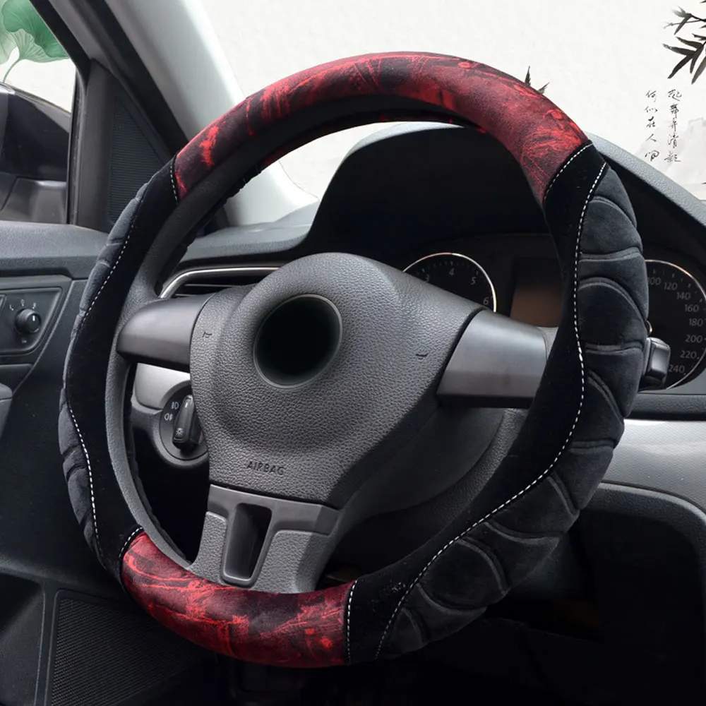 DSYCAR 1 шт. 38 см пушистый чехол на руль для автомобиля мягкие теплые плюшевые