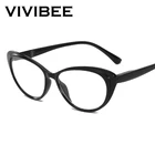 VIVIBEE 2021 женские очки для чтения кошачий глаз + 150 черная оправа для очков кошачий глаз + 2 + 3 мужские мерцающие-2 женские очки 0,25