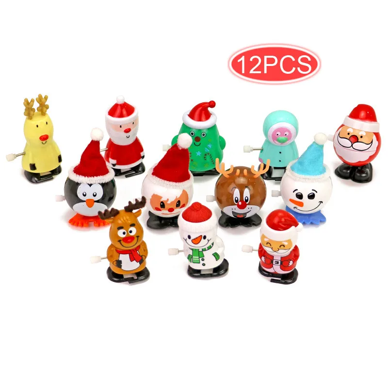 

12 Pack Christmas Wind Up Toys Assortment For Christmas Party Favors Gift Bag Filler Birthday Personalized Present Brinquedos