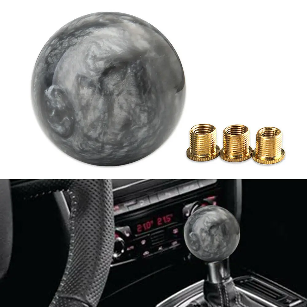 

Universal Shift knob For Manual car For Shoort Throw Gear Shifter JDM Marble Ball 54mm Acrylic Plastic