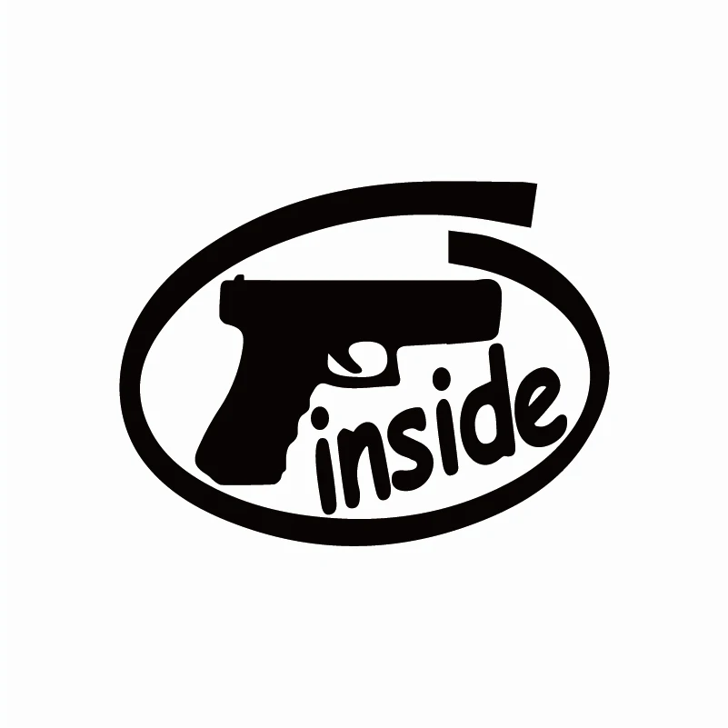 Забавная наклейка для автомобилей GUN внутренняя Предупреждение ительная Марка