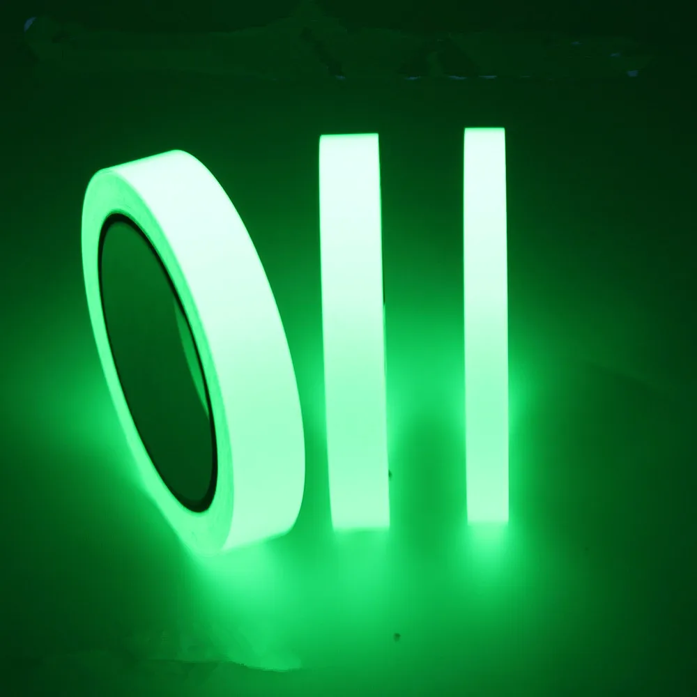 1 см * 3 м светящаяся флуоресцентная Ночная самоклеящаяся светится в темноте