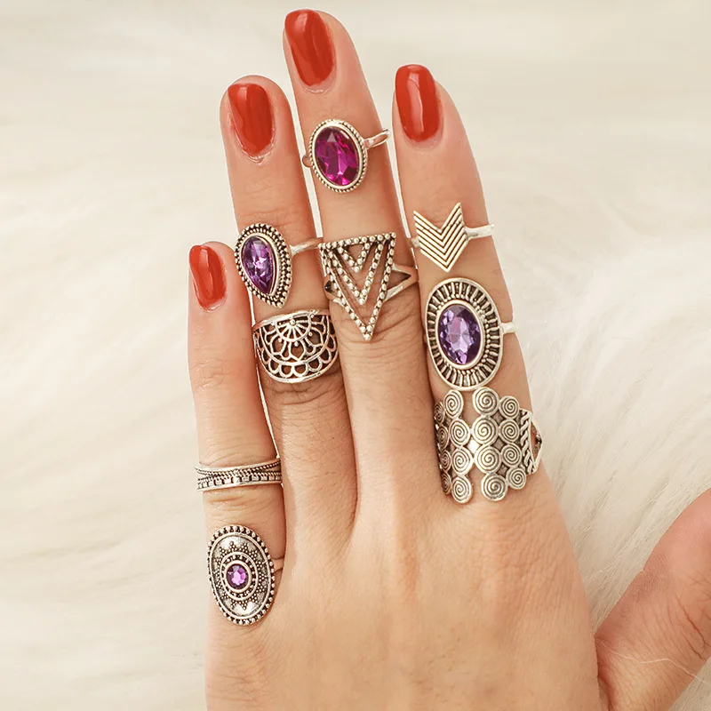 Популярные украшения с перекрестной границей в стиле ретро инкрустированные