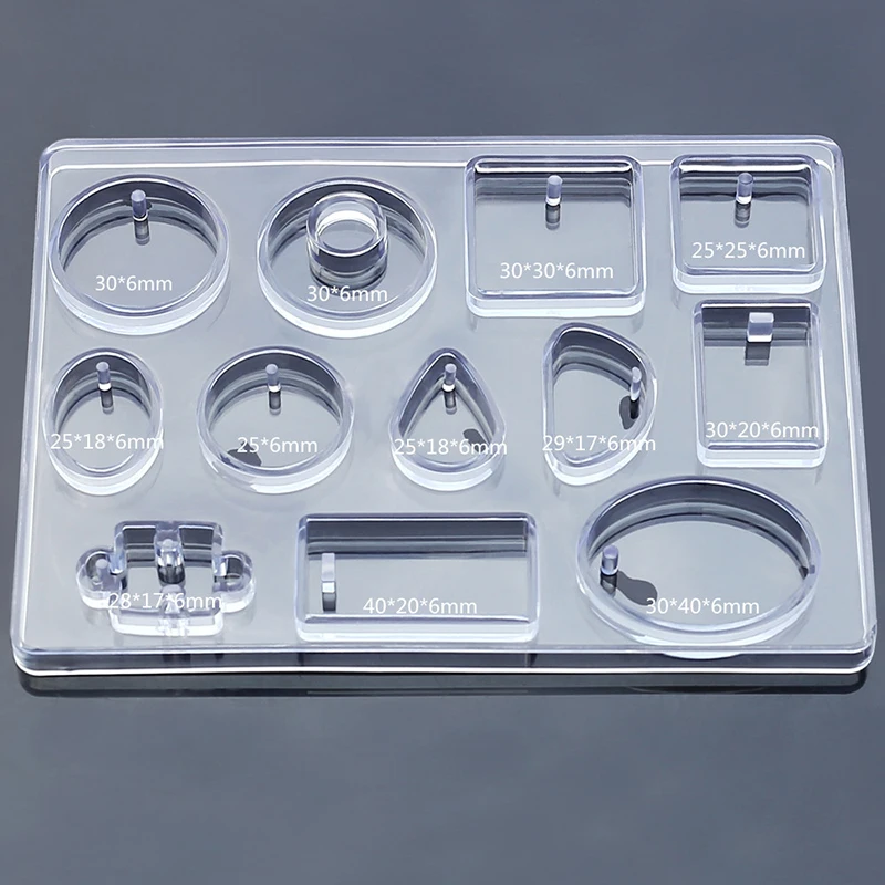 12 Grid Cabochon Silicone Mold Necklace Pendant Epoxy UV Resin Mould Hand Craft DIY Jewelry Making Tools | Украшения и аксессуары