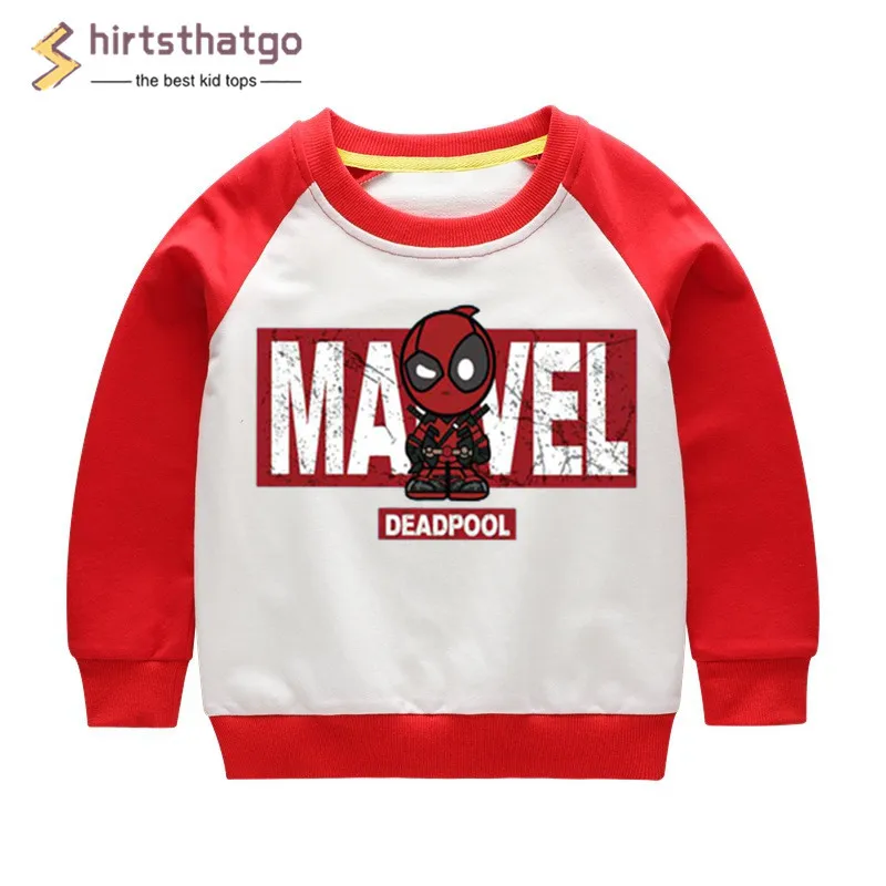 Забавные свитшоты с дэдпулом для мальчиков и девочек детская осенне-зимняя
