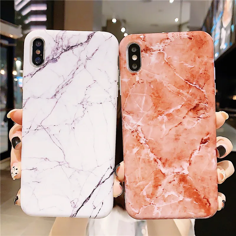 Мраморный чехол для телефона iphone X XS Max мягкий силиконовый из ТПУ с листьями XR 8 7 6 6S