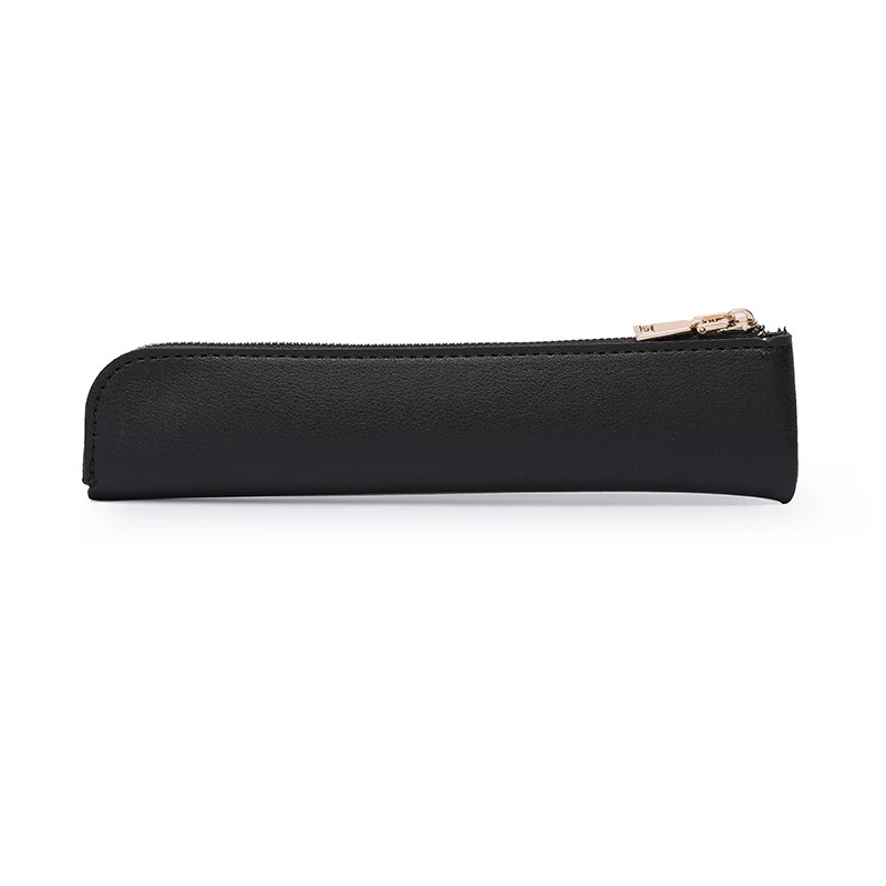 Small Capacity Mini Portable Leather Stationery Bag - Exquisite Simple Solid Color Mini Pencil Case image 6