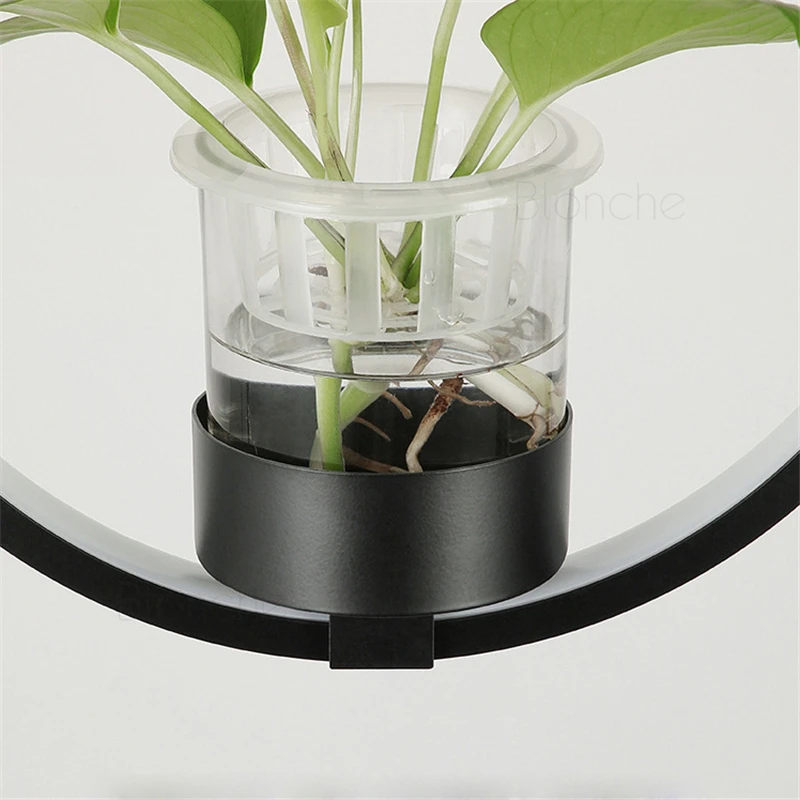 Личность растение подвесные светильники Светодиодный цветок в горшке подвеска с