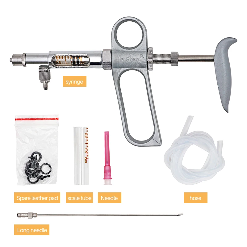 Металлический автоматический шприц-пистолет 2 мл для домашнего скота свиньи
