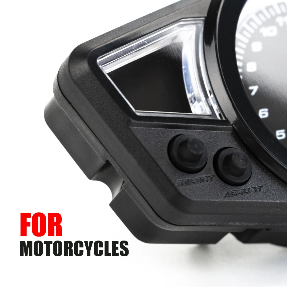 Универсальный цифровой спидометр и одометр Universal RPM Motorcycle Meter Speedometer Digital Odometer для мотоциклов с двигателями на 2 и 4 цилиндрах BMW Honda Yamaha Kawasaki Suzuki.