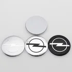 4 шт. 3D 56 мм 60 мм 65 мм, автомобильная наклейка Opel, колесный центр, наклейка, обод, креативные Чехлы для значков, декоративные наклейки, аксессуары