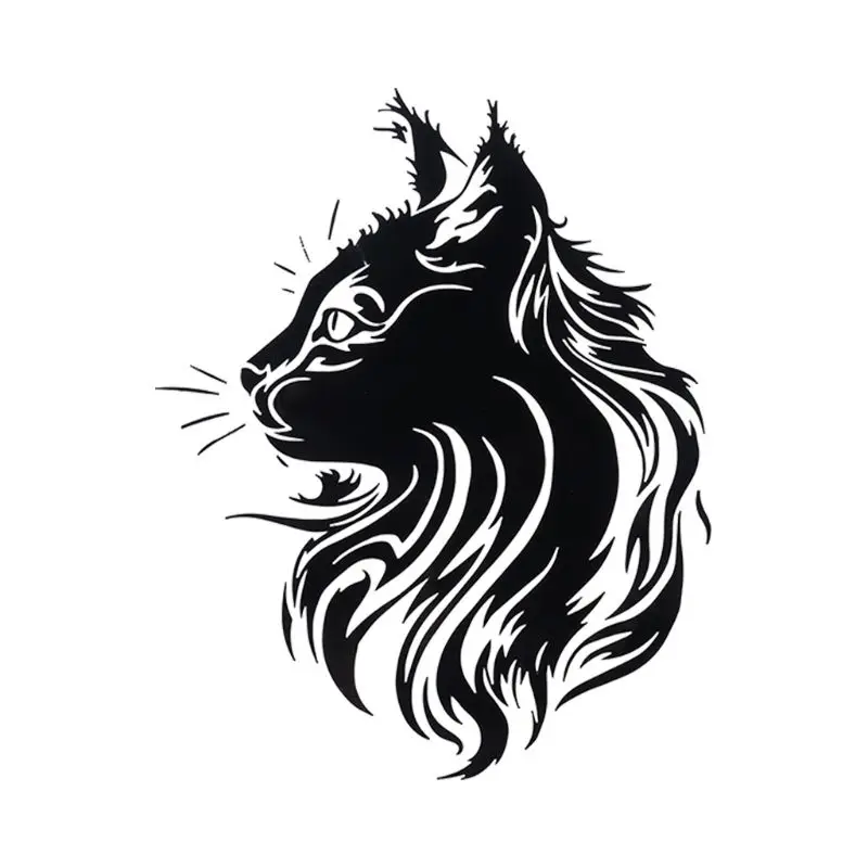 

1721CM Creative Pet Car Sticker Vinyl Fation Personality Animal Car Styling Stickers Black/White 1XCF