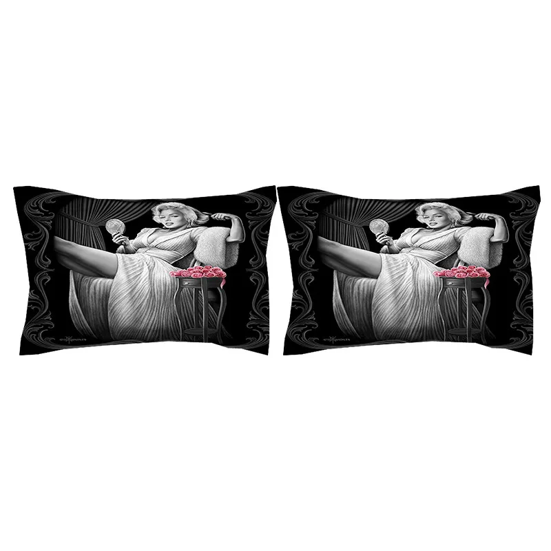 Роскошный комплект постельного белья Мэрилин Монро Комплект для двуспального