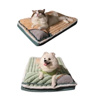 chew proof dog bed plush dog bed pet beds for small dogs chew proof dog crate pad with soft thick pillow and anti slip bottom
